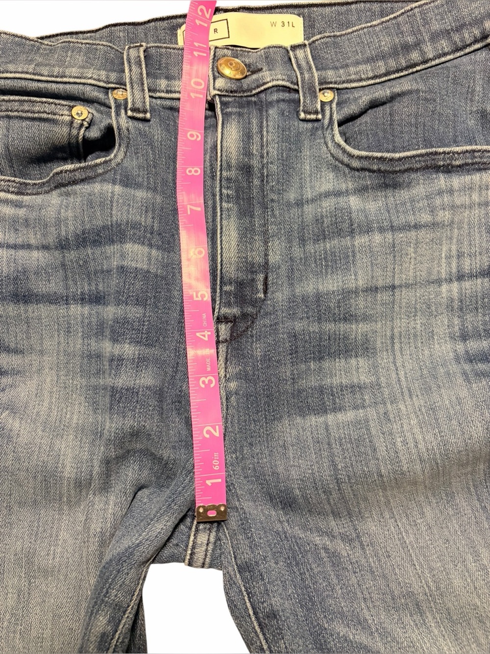 AYR The Bomb Pop High Rise Cropped Straight Leg Jean Size 31 Long/Tall - Picture 5 of 7